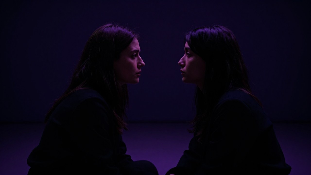 Dos personas se miran con una conexión emocional profunda, mostrando tensión y vulnerabilidad mutua.